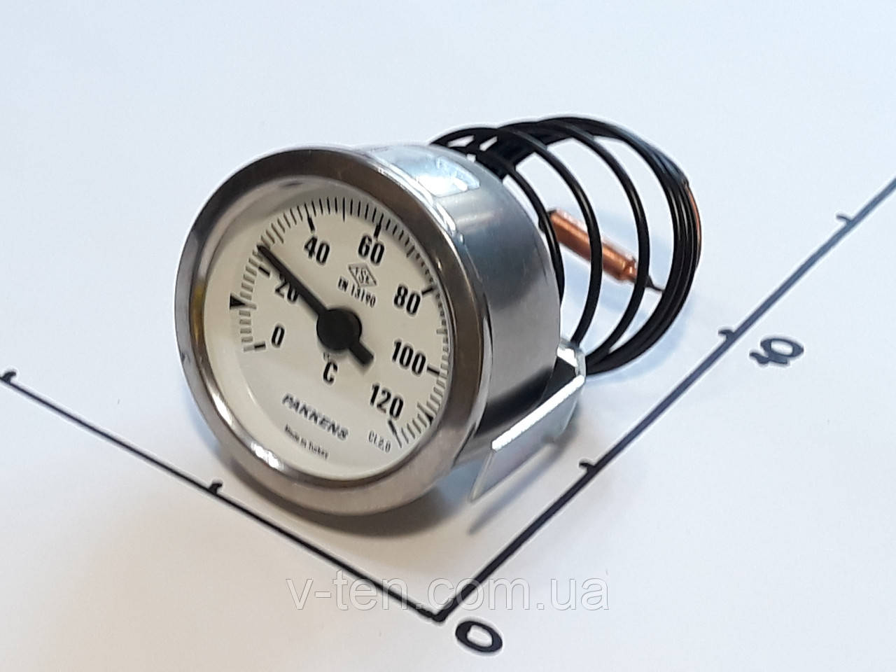 Термометр Ø60 мм/120 °C/L-100 см капілярний PAKKENS (Туреччина)