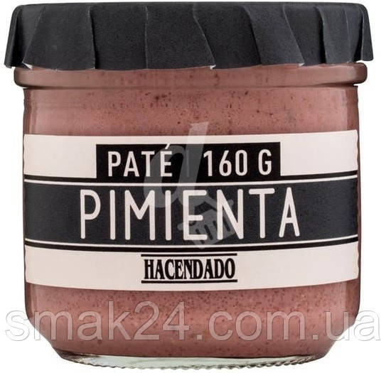 Паштет без глютену зі свинячої печінки "Ароматний перець" Pate Pimienta Hacendado 160 г Іспанія