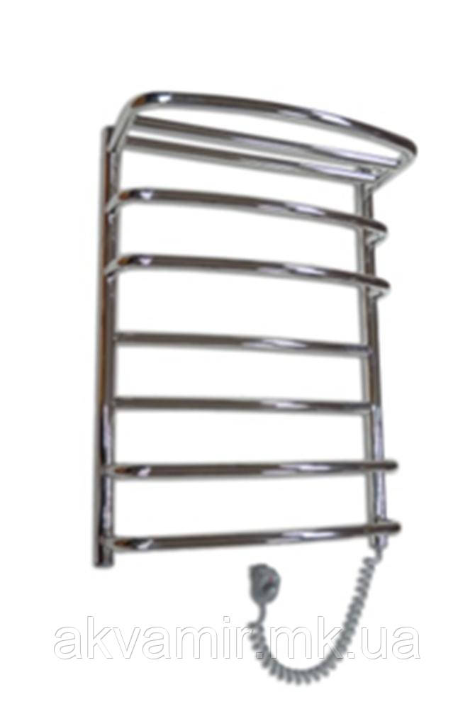Полотенцесушитель Каскад-7 710х530 з полицею нержавійка з регулятором температури, фото 1