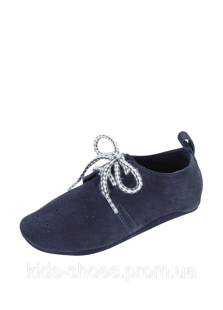 Дитячі пінетки замшеві Lupilu 16/17 темно-синій - фото 1 - id-p986704433