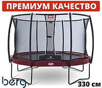 Батут BERG Elite 330 red с защитной сеткой Deluxe