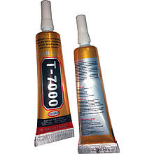 Клей чорний силіконовий T7000 для ремонту, 15ml у тюбику з дозатором