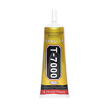 Клей чорний силіконовий T7000 для ремонту, 110ml у тюбику з дозатором