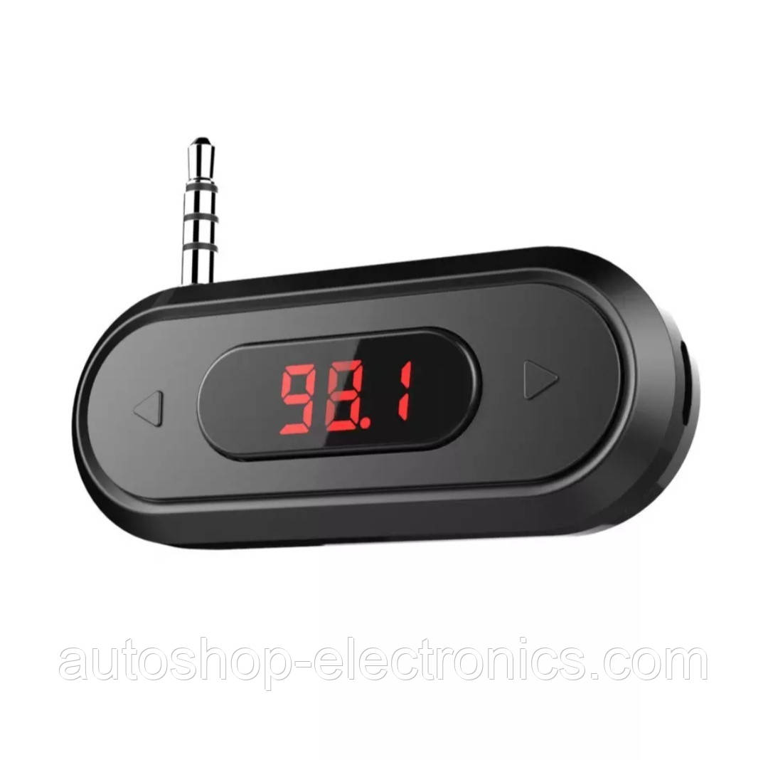 СТЕРЕО ФМ модулятор / FM transmitter з LED дисплеєм і акумулятором 300 mAh