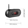 СТЕРЕО ФМ модулятор / FM transmitter з LED дисплеєм і акумулятором 300 mAh, фото 6