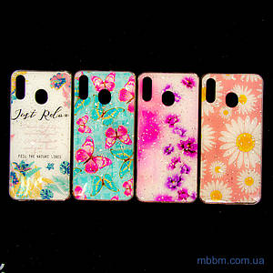 Чохол TPU Deep Shine Flowers Samsung M20