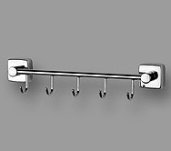 Вішалка на 5 гачків для рушників 32 см Moderno з нержавіючої сталі