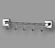 Вішалка на 5 гачків для рушників 32 см Moderno з нержавіючої сталі