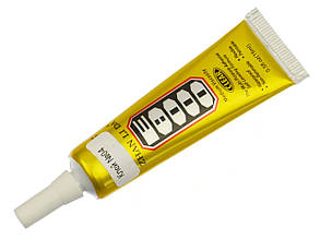 Клей прозорий силіконовий E8000 для ремонту, 15ml у тюбику з дозатором