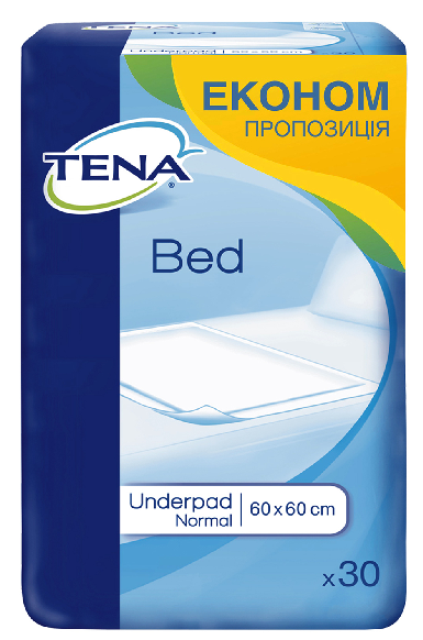 Одноразові пелюшки вологопоглинаючі Tena Bed Normal 60x60 (30шт.)