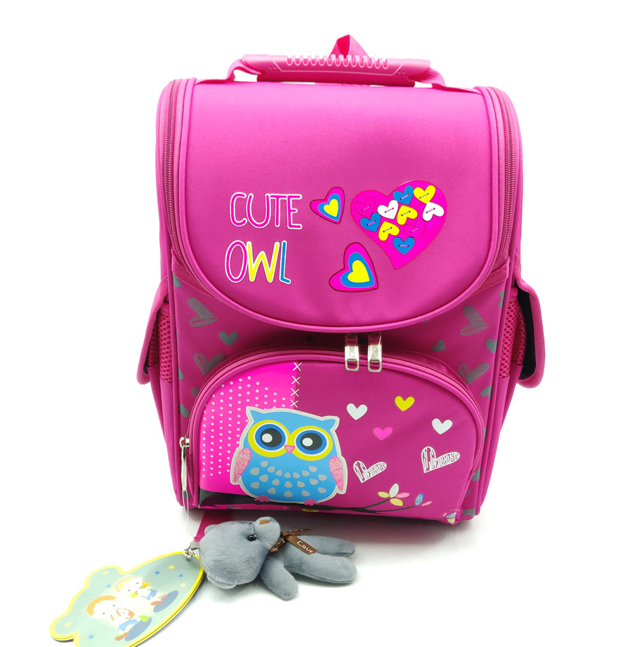 Рюкзак шкільний каркасний Gorangd 35.5x26x13.5 см 12 л Рожевий (1923/4)