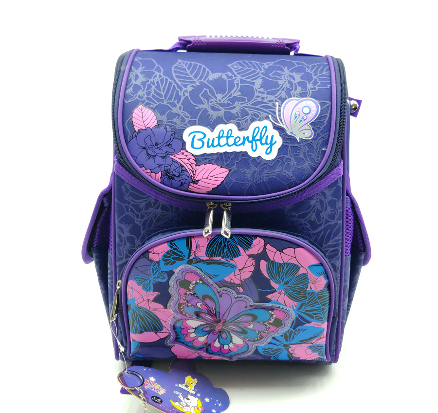 Рюкзак шкільний каркасний Gorangd 35.5x26x13.5 см 12 л Синій (1923/6)