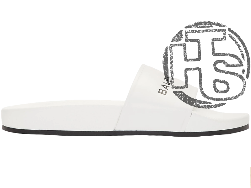 Чоловічі шльопанцы Balenciaga Leather Slides White