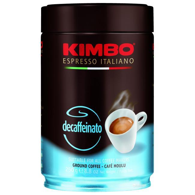 Кава мелена в банці KIMBO ESPRESSO DECAFFEINATO, 250 грамів., Італія