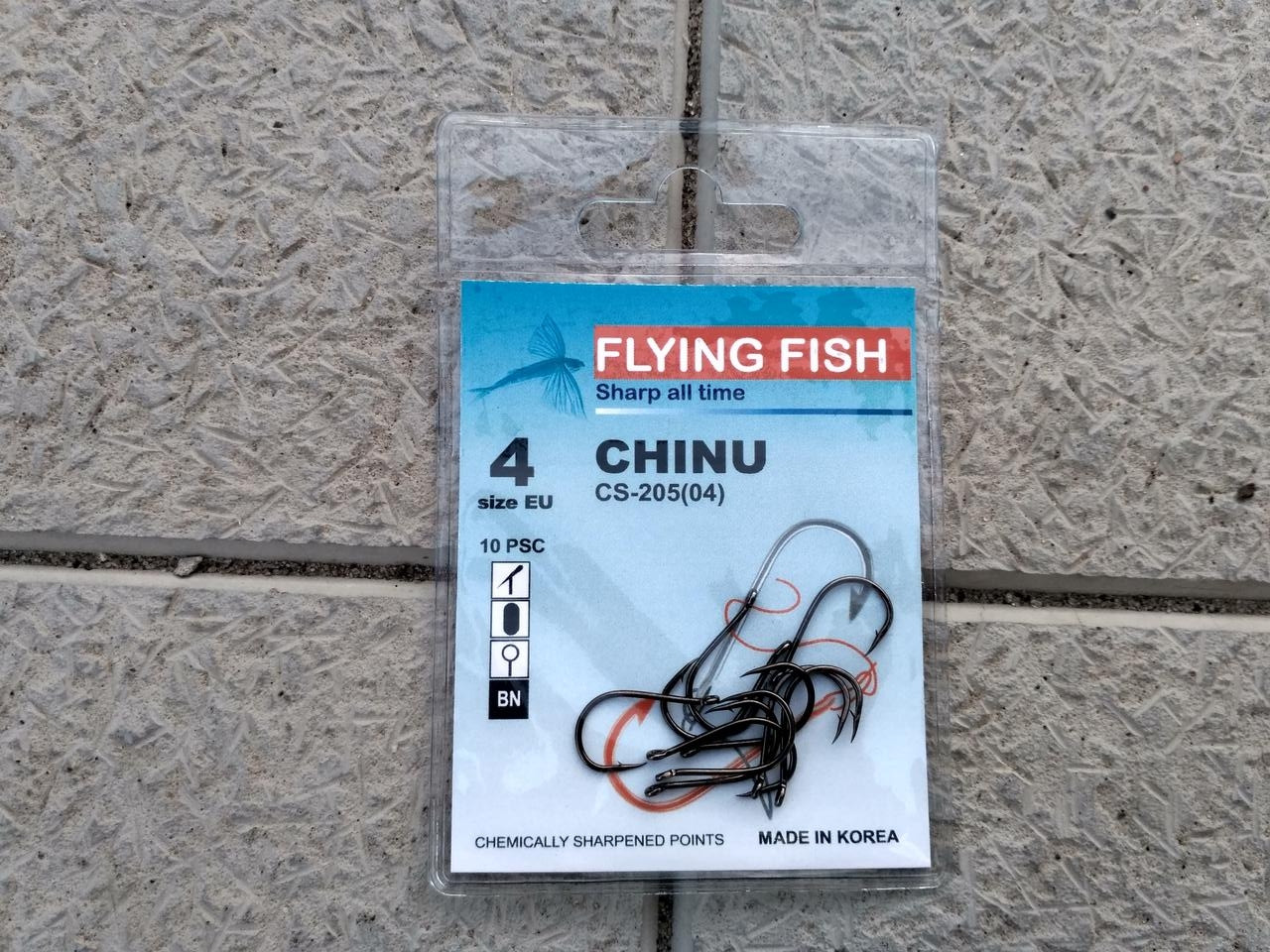 Гачок Flying Fish Chinu No4 10 шт., фото 1