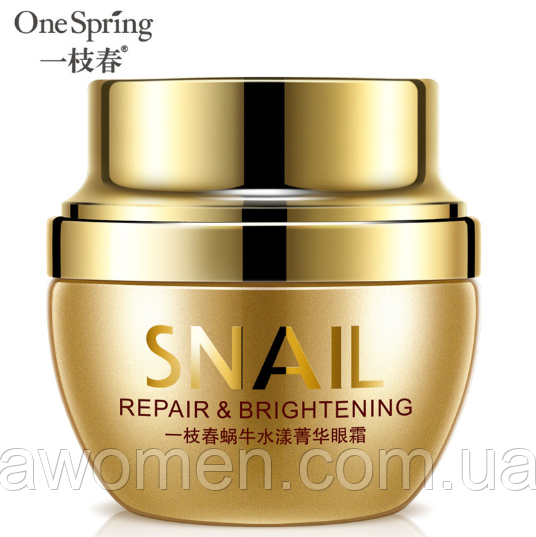 Крем для зони очей One Spring Repair з муцином равлика, 25 g