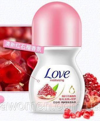 Кульковий дезодорант-антиперспірант Bioaqua Love з екстрактом граната 50 ml