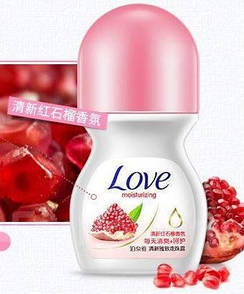 Кульковий дезодорант-антиперспірант Bioaqua Love з екстрактом граната 50 ml 