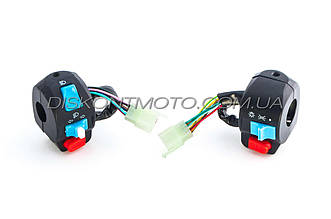 Блок кнопок керма на китайський скутер 4T GY6 50 перемикачі 139QMB (диск/диск) MANLE