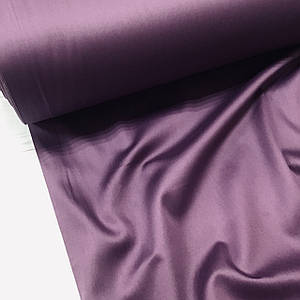 ВІДРЕЗ (1*2,4 м) Сатин сливового кольору для постільної білизни, мерсеризований (ТУРЦІЯ шир. 2,4 м) (SAT-N-0073)