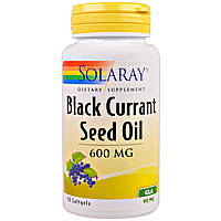 Олія насіння чорної смородини, Solaray, 600 мг, 90 капсул