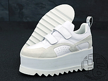 Жіночі кросівки Stella McCartney Eclypse Platform Sneakers Triple White 558855W1G949087, фото 3