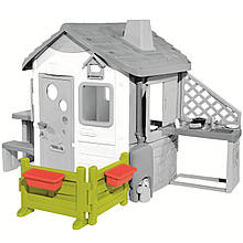Кутовий забір будинку з 2 квітниками Smoby 810904
