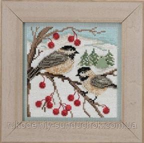 Набор для вышивки бисером "Chickadee//Синички" Mill Hill MH143303