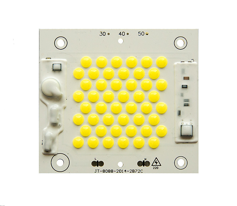 Надяскрава світлодіодна LED-матриця 50 Ватт 220 V ( вбудований драйвер) 88*80mm