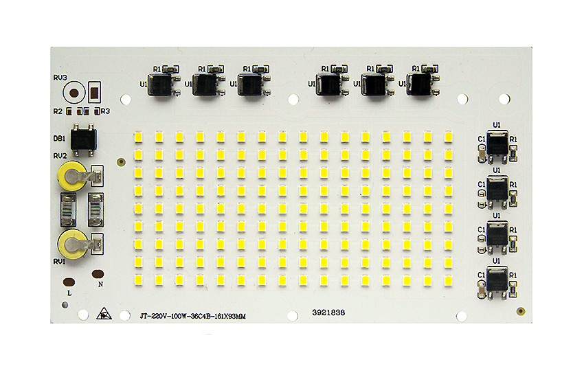 Світлодіодна LED-матриця 100 ватів SMD2835 140Led 220 V ( вбудований драйвер) 164*110mm