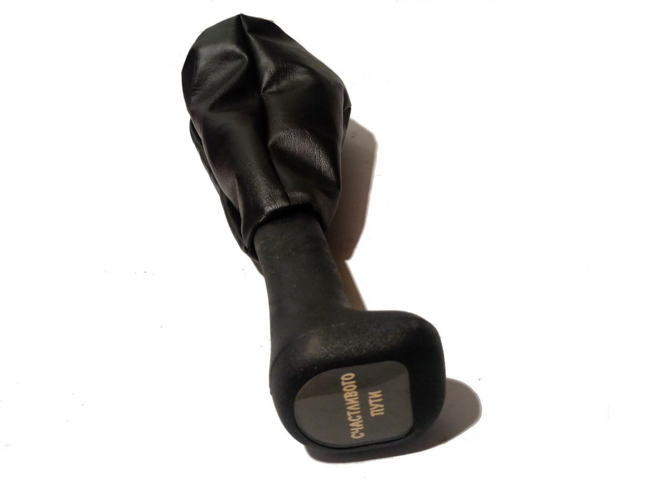 Чохол лаштунки на ВАЗ 2108-099 з поліурітанової ручкою, чорний (кожзам.)