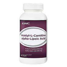 GNC Acetyl-L-Carnitine alpha-Lipoic Acid 60 caps