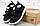 Сандалі New Balance Sandals Black White (Нью Баланс літні спортивні сандалі чоловічі і жіночі чорно-білі), фото 2