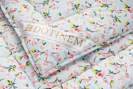 Ковдра зимова DOTINEM RIVERTON холлофайбер 195х215 см євро чохол поліестер блакитна (214906-3), фото 3