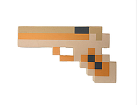 Пистолет игрушка Minecraft золотой пистолет майнкрафт 00286