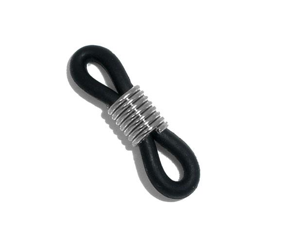 Коннектор для окулярів, Гумовий, Чорний, 20 mm x 6 mm, фото 1