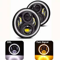 Цена за 2 шт.Фары Led Нива 2121-21213 Тайга УАЗ 469 ГАЗ 24, ВАЗ 2101, Хаммер, FJ Cruiser, w463,