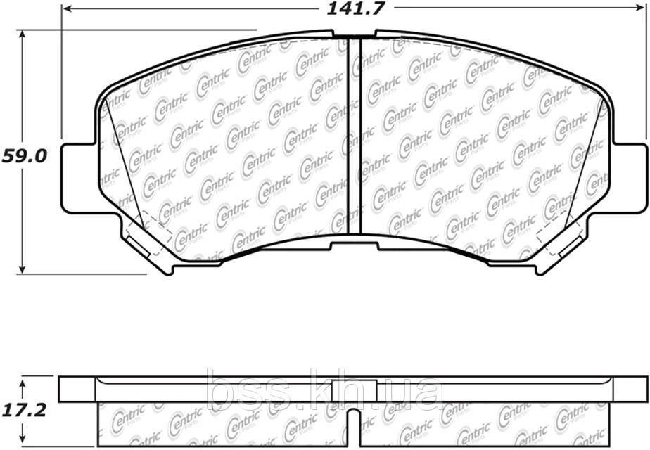 Колодки гальмівні передні кераміка Posi-Quiet 105.13380 для Nissan X-trail 2008