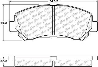 Колодки гальмівні передні кераміка Posi-Quiet 105.13380 для Nissan X-trail 2008