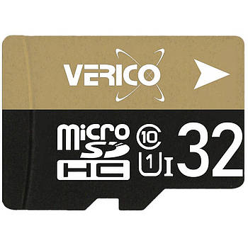 Карта пам'яті Verico MicroSDHC 32 GB Class 10 card only для зберігання важливих даних