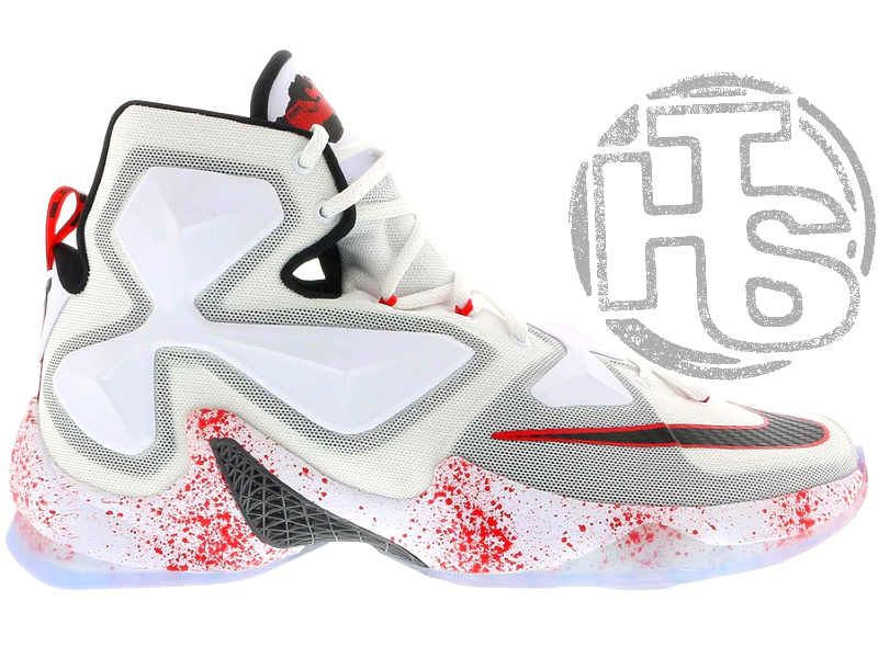 Чоловічі кросівки Nike LeBron 13 Friday the 13th White/Black/Red 807219-106