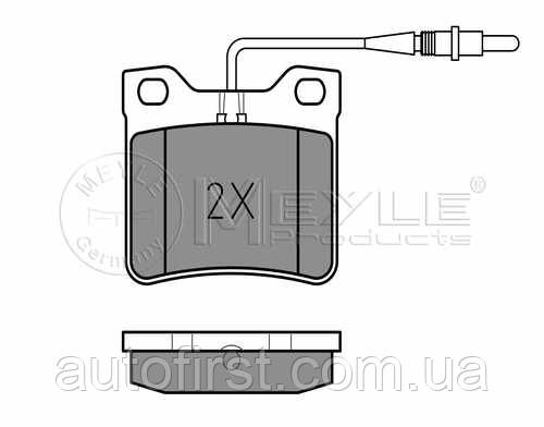 Meyle 025 219 0417/W Колодки гальмівні задні MB Vito 638, фото 1