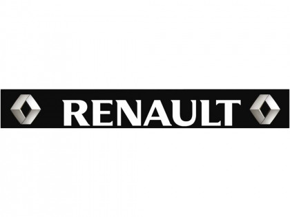 Бризговик чорно-білий "RENAULT" 35х240