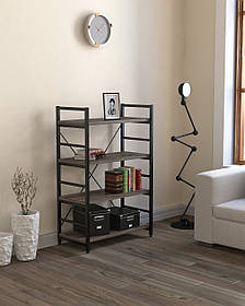 Стелаж низький для дому чи офісу L-125 Loft Design Чорний Матовий / Дуб Палєна