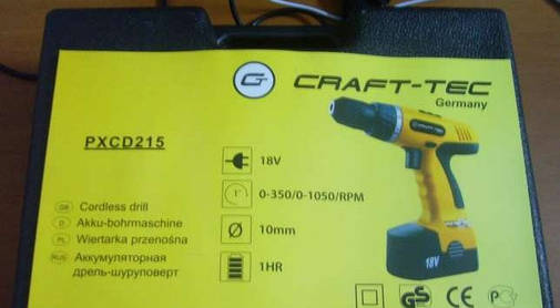 Шуруповерт акумуляторний Craft-tec PXCD215, фото 2