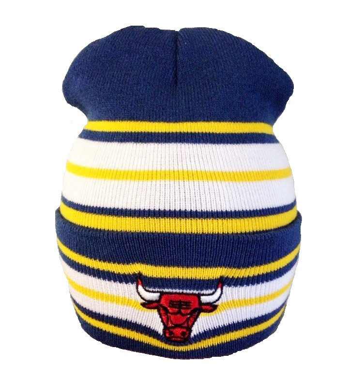 Шапка Chicago Bulls R361 в полоску - фото 1 - id-p987588365