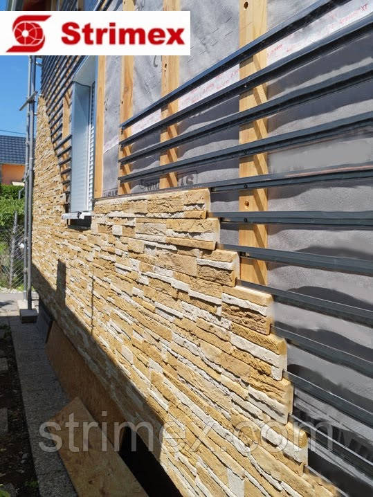 Навесной Вентилируемый Фасад "StrimROCK" на алюминиевой подсистеме с декоративным камнем Каскад Рейндж - фото 4 - id-p987628821