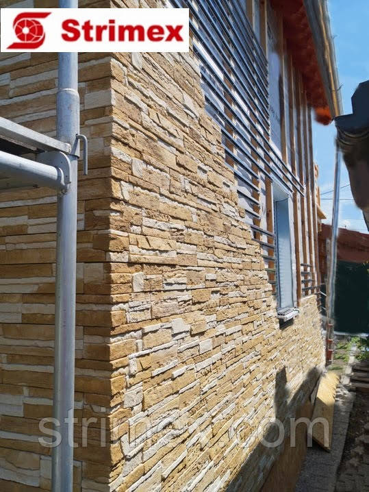 Навесной Вентилируемый Фасад "StrimROCK" на алюминиевой подсистеме с декоративным камнем Каскад Рейндж - фото 1 - id-p987628821