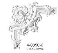 Угловой элемент Classic Home 4-0350-6 , лепной декор из полиуретана 215*220