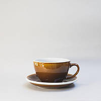 Чашка и блюдце для латте Loveramics Egg Café Latte Cup & Saucer (Caramel) (300 мл)